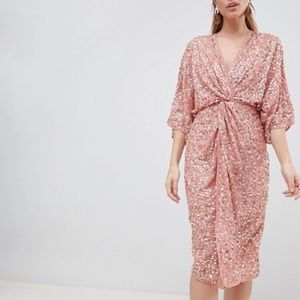 ASOS Sequin Kimono Dress size 8